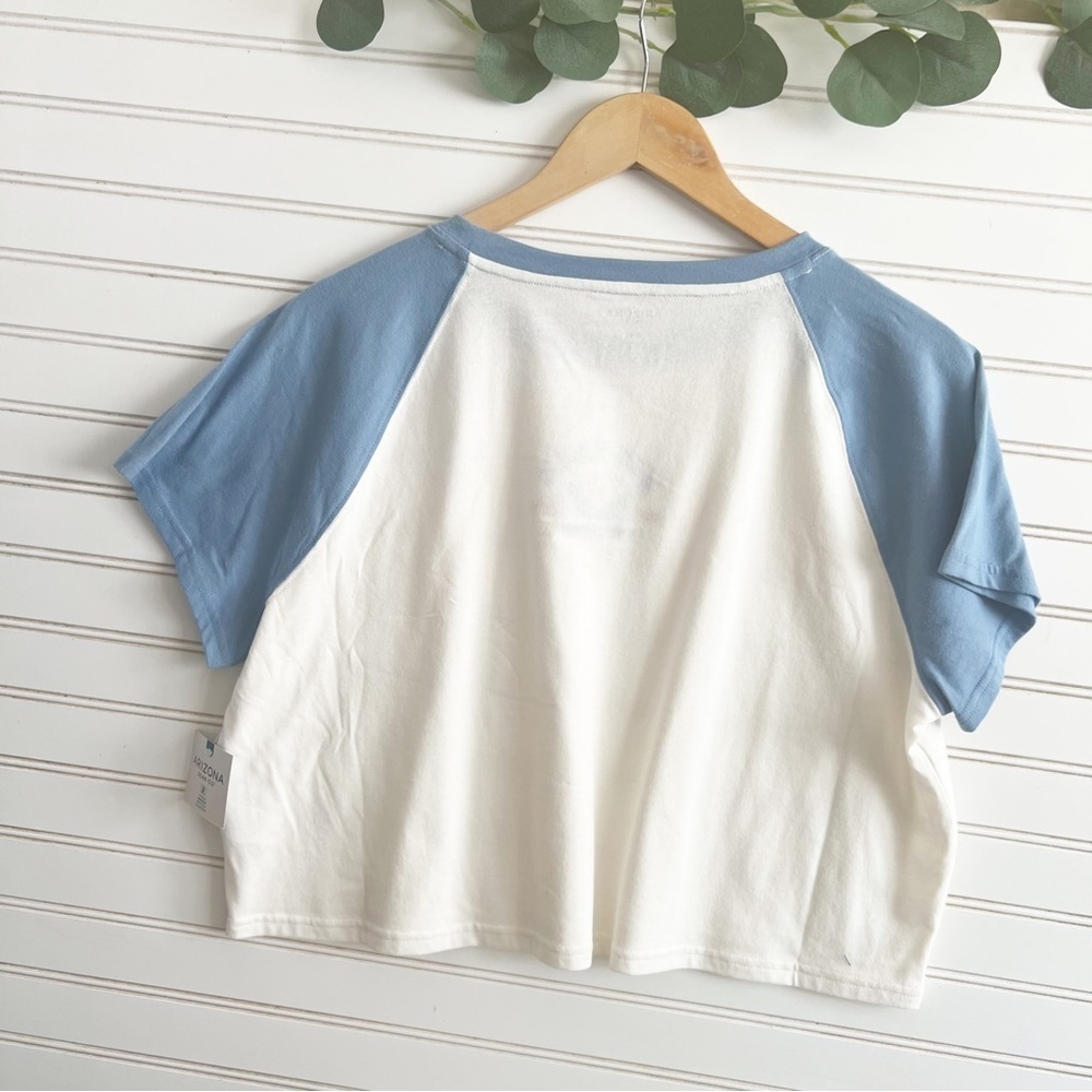 Arizona Women Round Neck Short Sleeve Crop
Top Juniors Size XxL - Picture 4 of 9